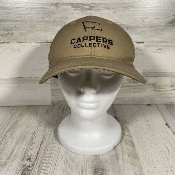 Carhartt Trucker Hat Adult Tan Force Sweatband Cappers Collective Mesh Snap Back - Picture 1 of 6
